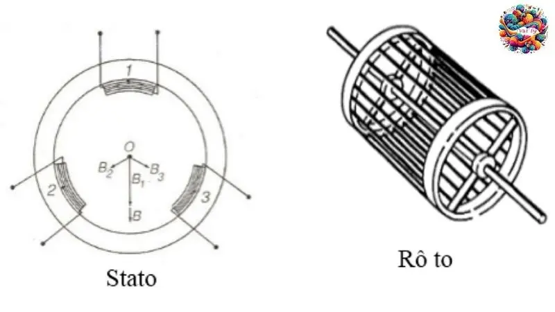 Cấu tạo của động cơ không đồng bộ ba pha