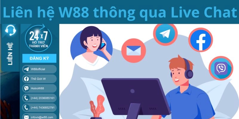 Một số phương thức liên lạc hỗ trợ khách hàng miễn phí tại W88