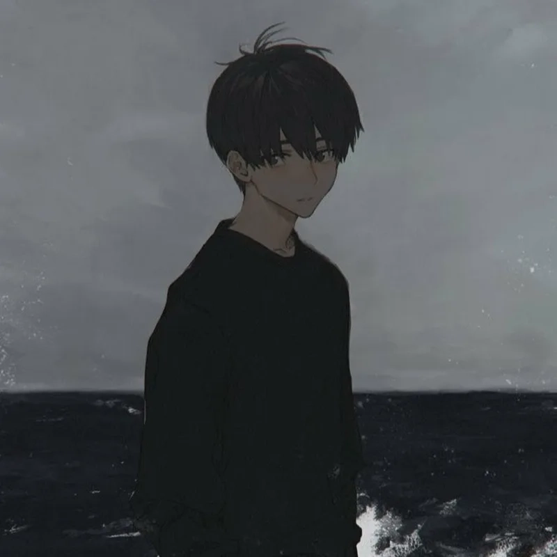Hình nền anime nam buồn với phong cách đầy cảm xúc và ấn tượng