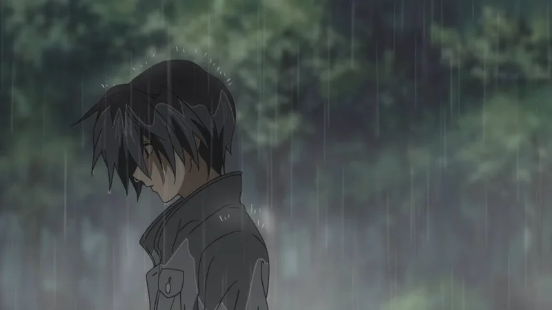 Hình ảnh nam buồn anime với vẻ đẹp buồn và đầy thu hút