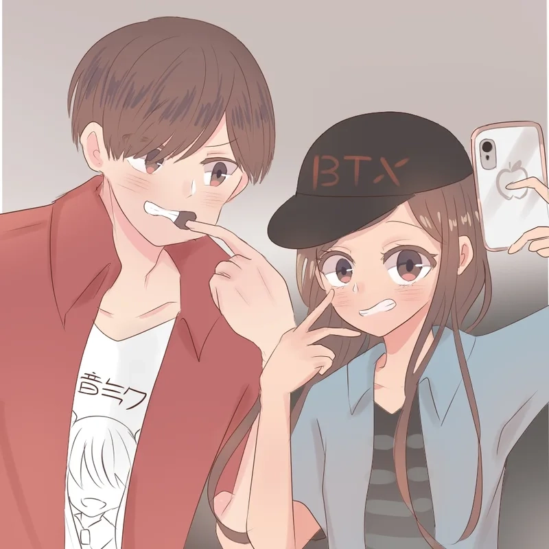 Ảnh anime nam nữ yêu nhau với phong cách lãng mạn và đáng yêu