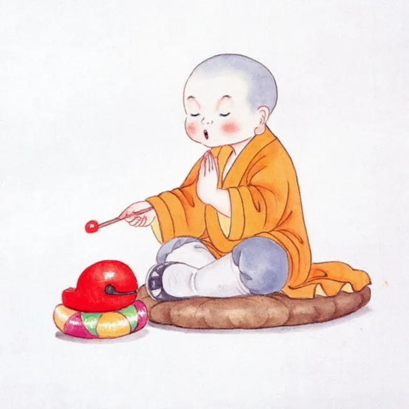 Cảm nhận sự thanh tịnh với chú tiểu ảnh phật đẹp làm hình nền