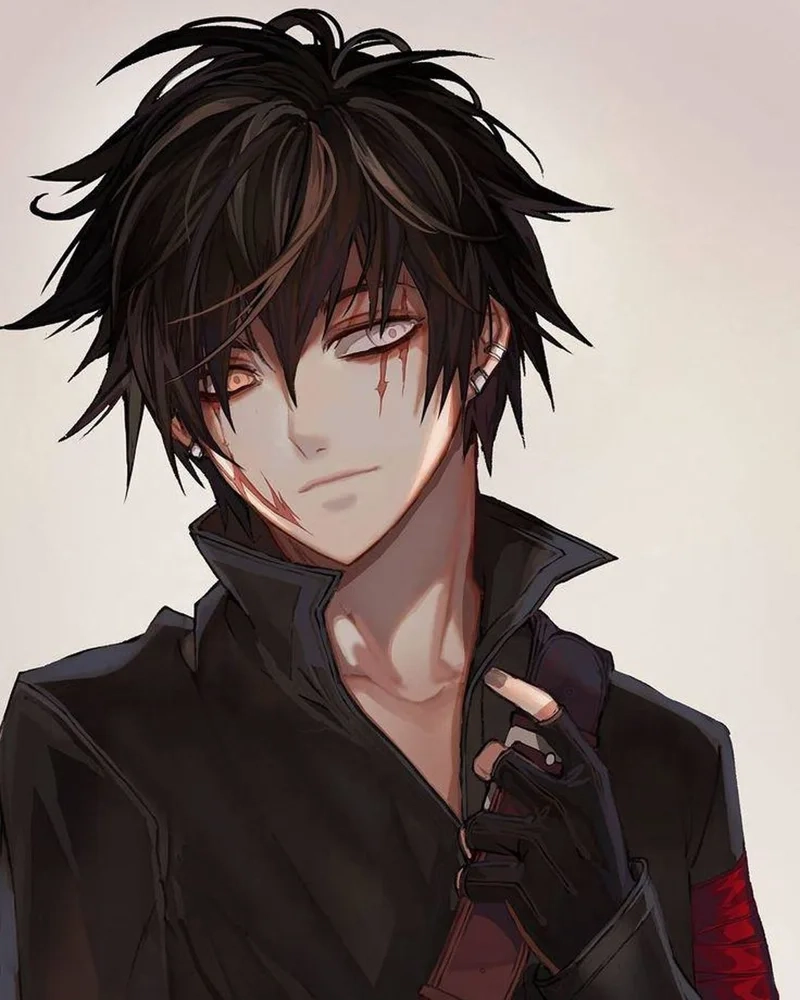 Hình anime nam ngầu với phong cách cá tính và đầy ấn tượng