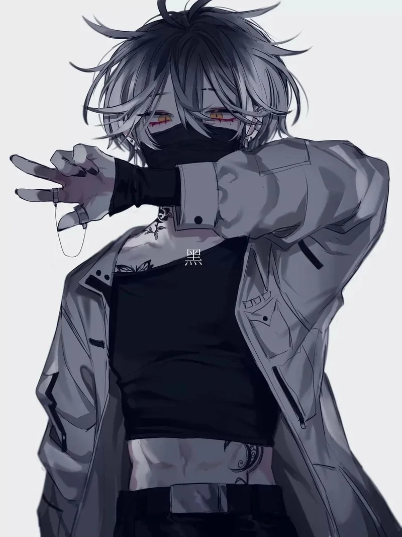Hình ảnh anime ngầu cute nam kết hợp giữa sự đáng yêu và cá tính