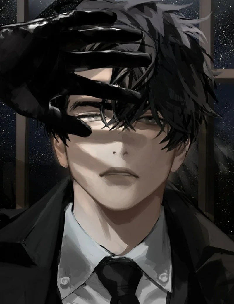 Ảnh anime nam ngầu lạnh lùng ác quỷ với phong cách ma mị và đầy ấn tượng