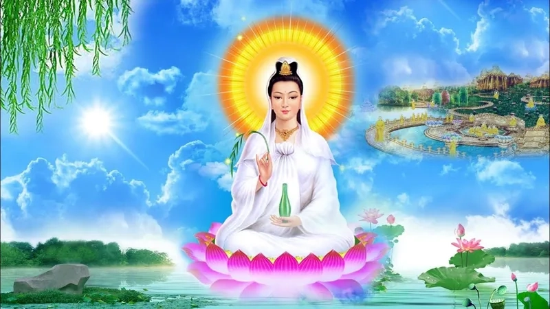 Cảm nhận sự từ bi qua ảnh phật bà quan âm đầy ý nghĩa