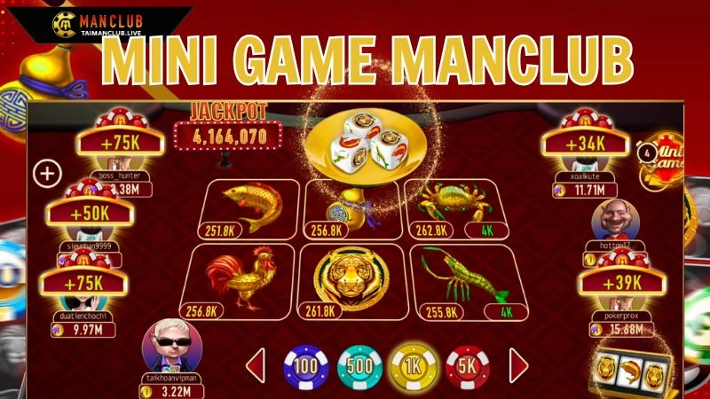 Giới thiệu sảnh Mini game Manclub