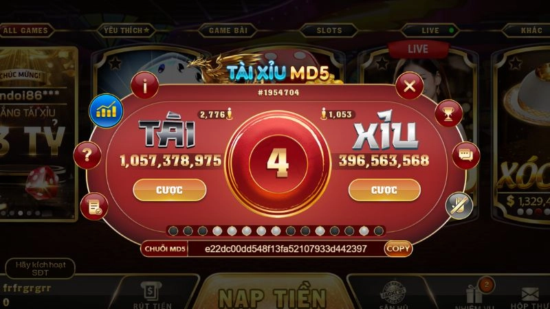 Kinh nghiệm tham gia Tài Xỉu MD5 thắng lớn