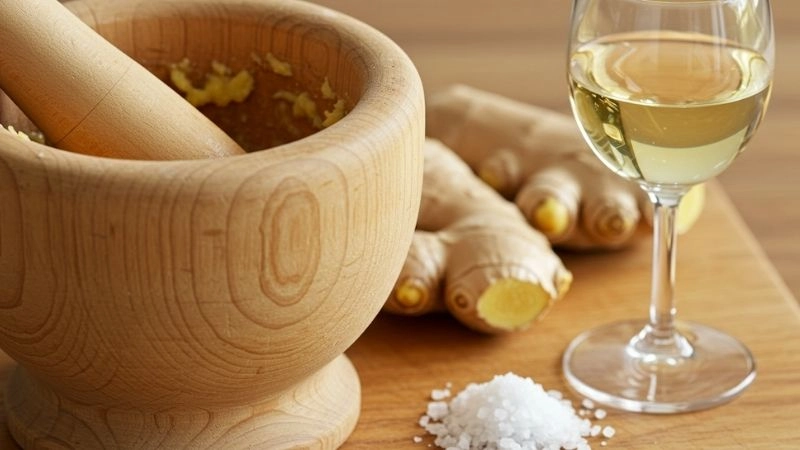 Kết hợp gừng và rượu trắng đánh bay mùi hôi vịt