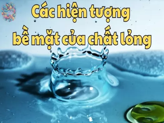 Các hiện tượng bề mặt của chất lỏng và bài tập ứng dụng