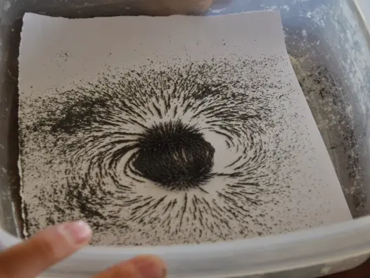 Khám phá hình ảnh từ phổ sắt quanh nam châm ấn tượng