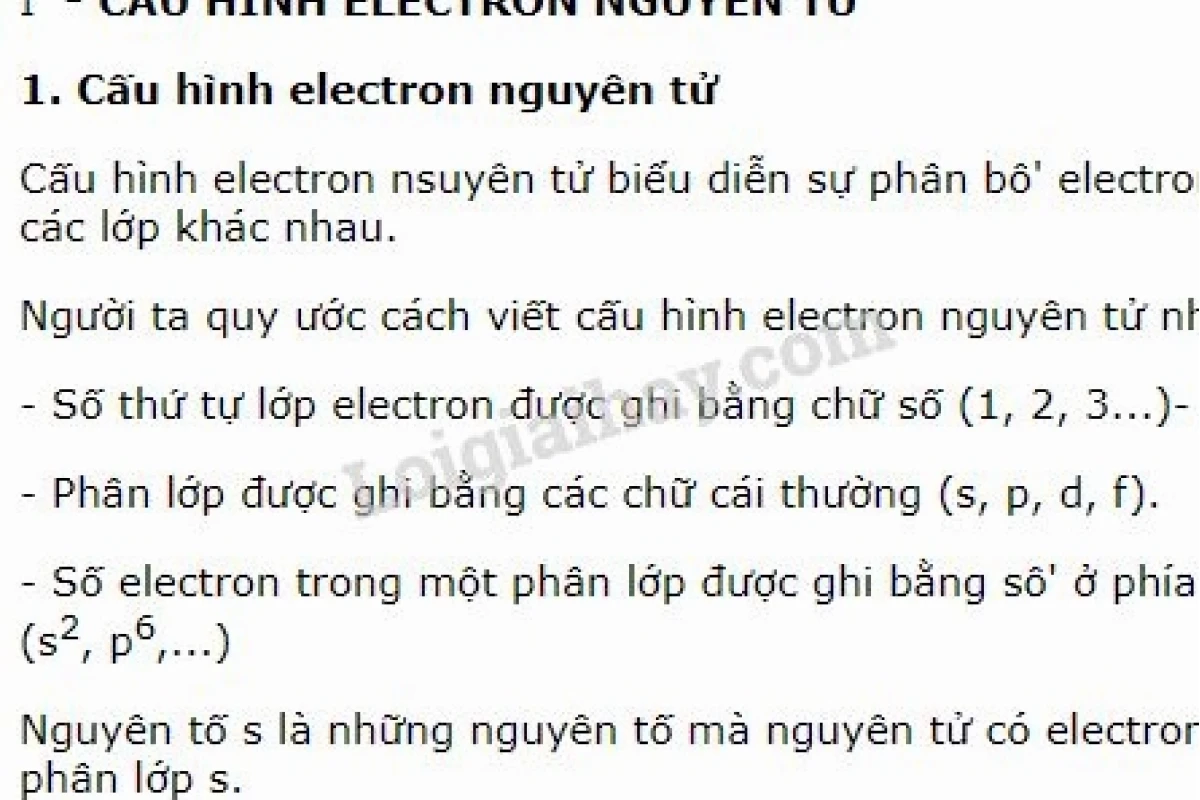 Cấu hình electron nguyên tử: Nguyên tắc và cách xác định chính xác