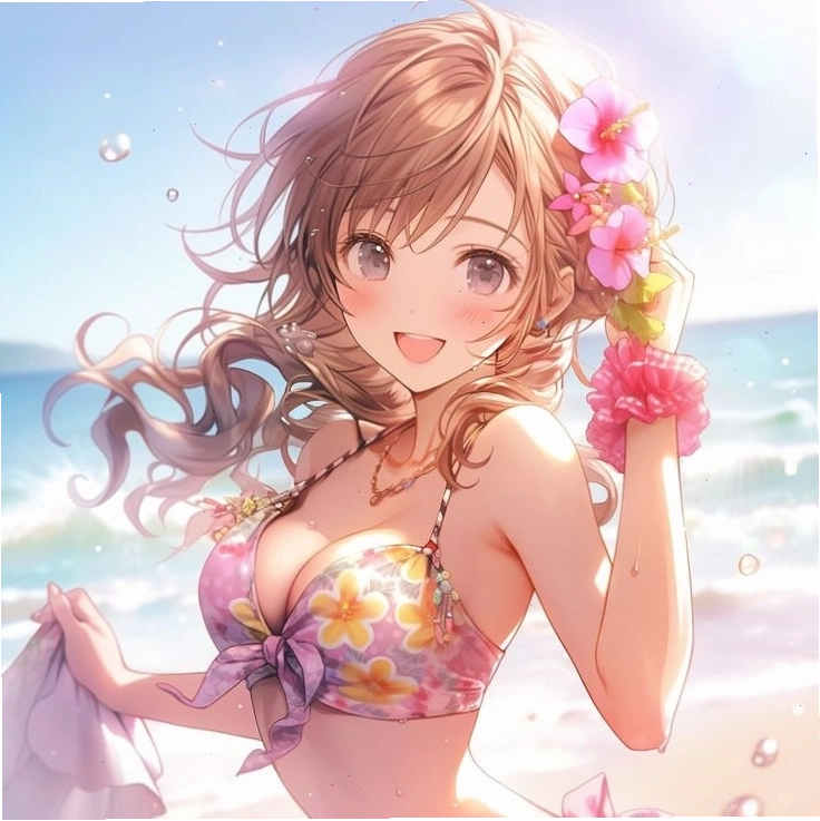 Ảnh anime bikini 01 với phong cách dễ thương