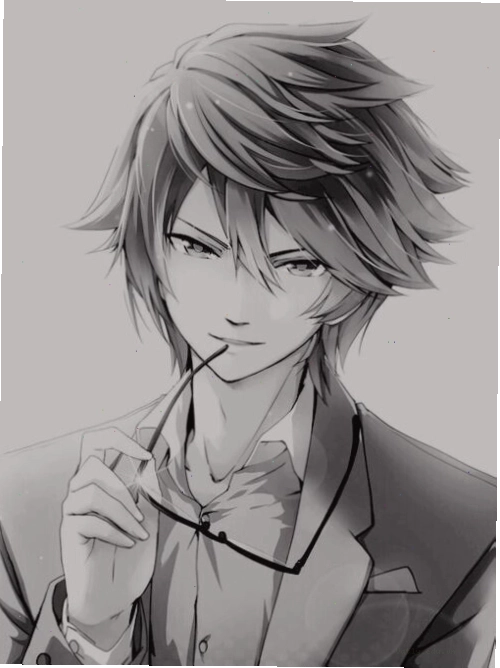 Ảnh Anime boy đen trắng đẹp trai nhất