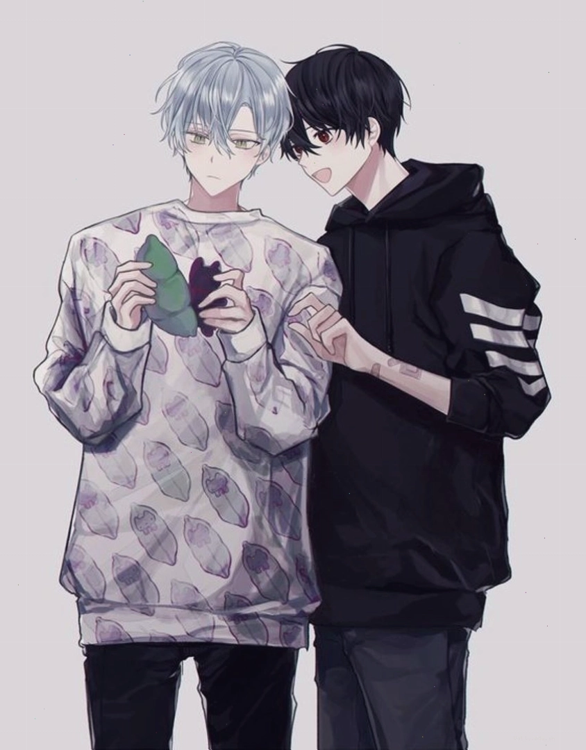 Ảnh anime đam mỹ dễ thương với biểu cảm đáng yêu