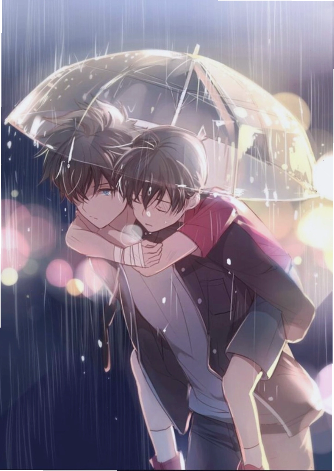 Ảnh anime đam mỹ ngọt ngào với những cử chỉ ân cần