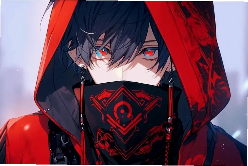 Ảnh anime nam che mặt tạo vẻ ngoài bí ẩn và cuốn hút