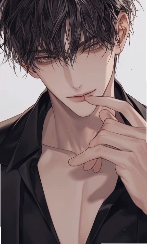 Ảnh anime nam tổng tài ngầu thể hiện sự điềm tĩnh