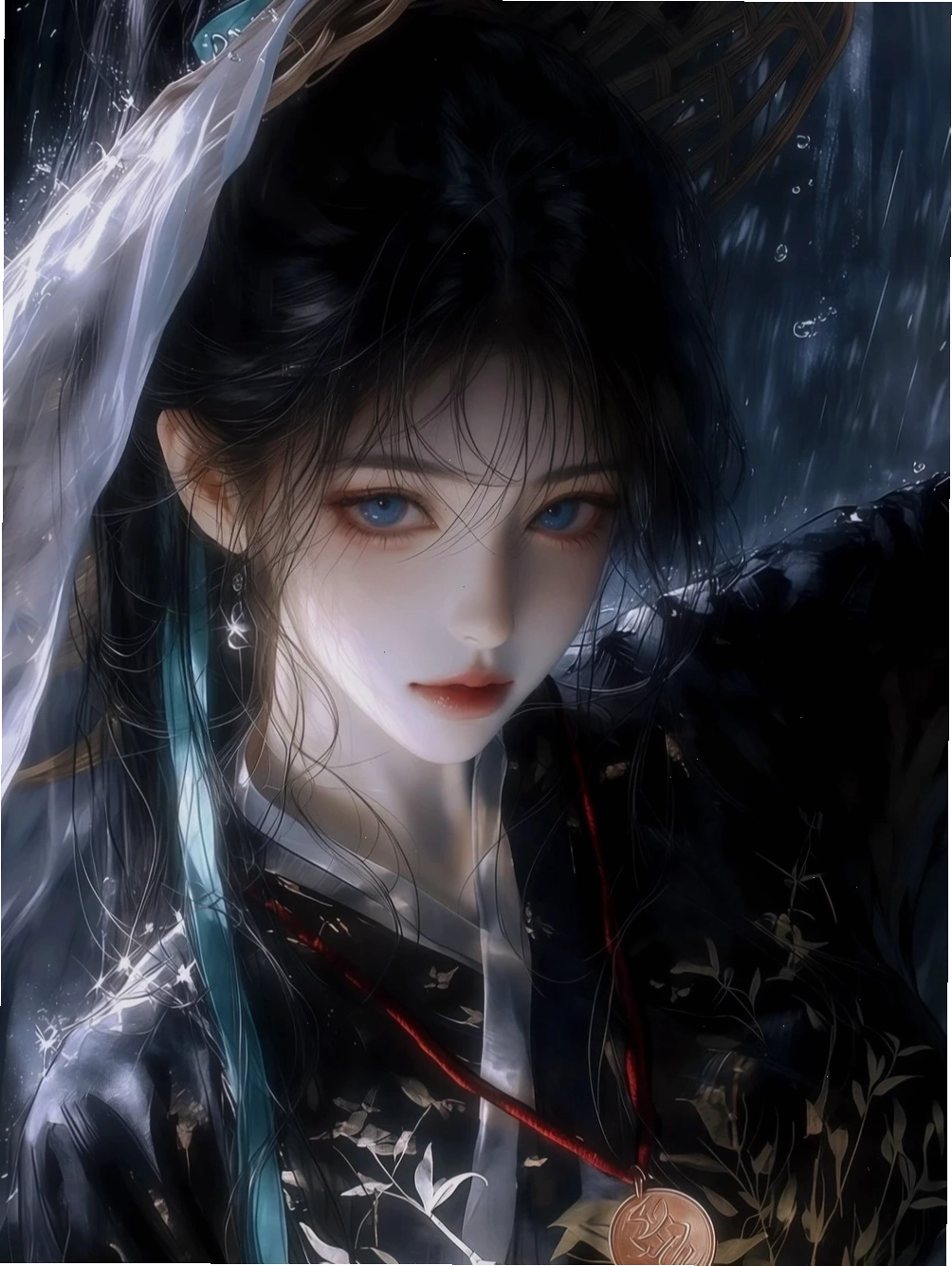 Ảnh anime nữ cổ trang cầm kiếm với khí chất ngầu