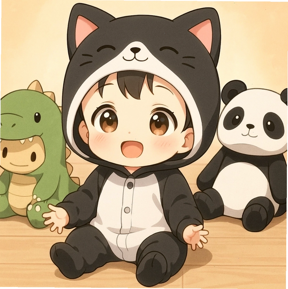 Ảnh bé sơ sinh anime với nét vẽ cực kỳ đáng yêu và dễ thương
