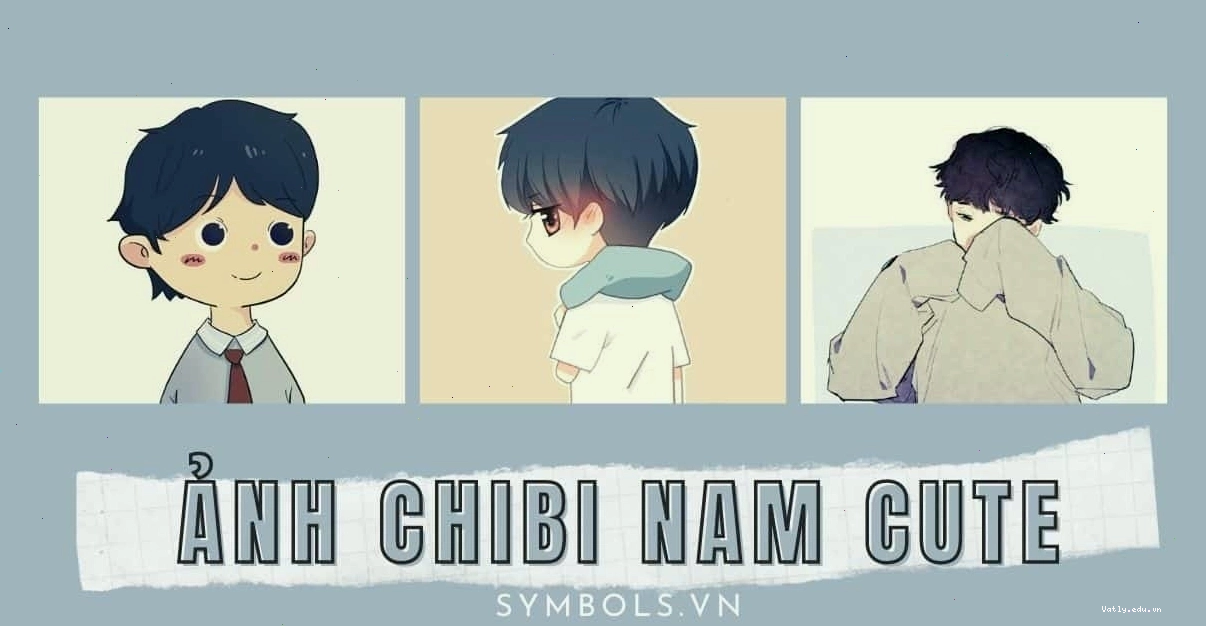 Ảnh Chibi Nam Cute với đôi mắt to tròn và biểu cảm ngây thơ
