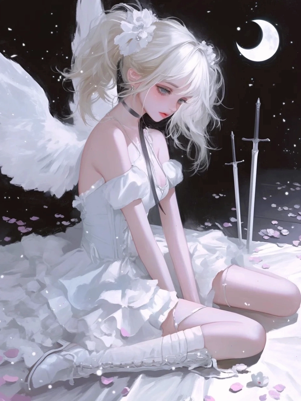 Ảnh cô bé thiên thần anime đáng yêu