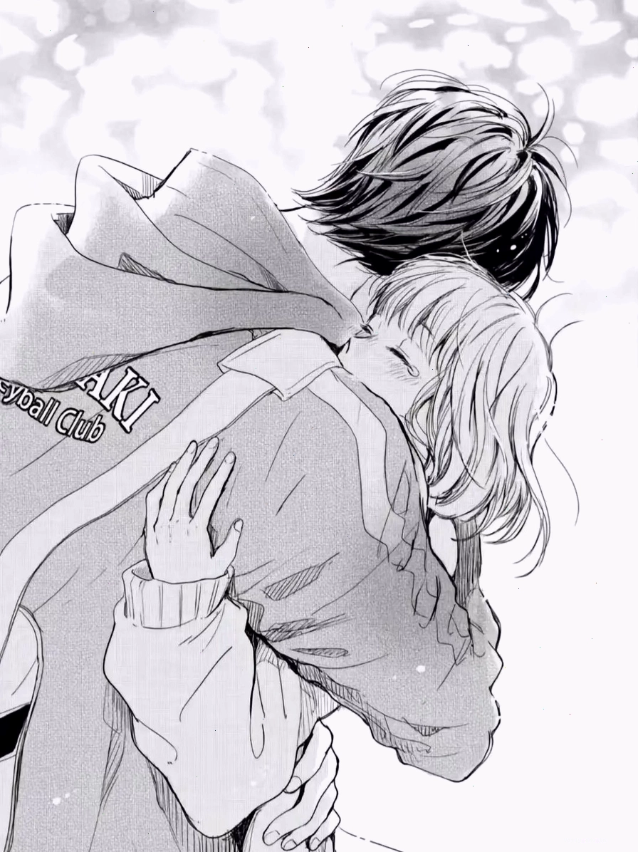 Ảnh đôi anime đen trắng đẹp với nhiều cung bậc cảm xúc