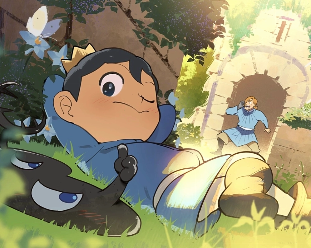 Ảnh em bé anime cute với hai má ửng hồng và biểu cảm ngộ nghĩnh