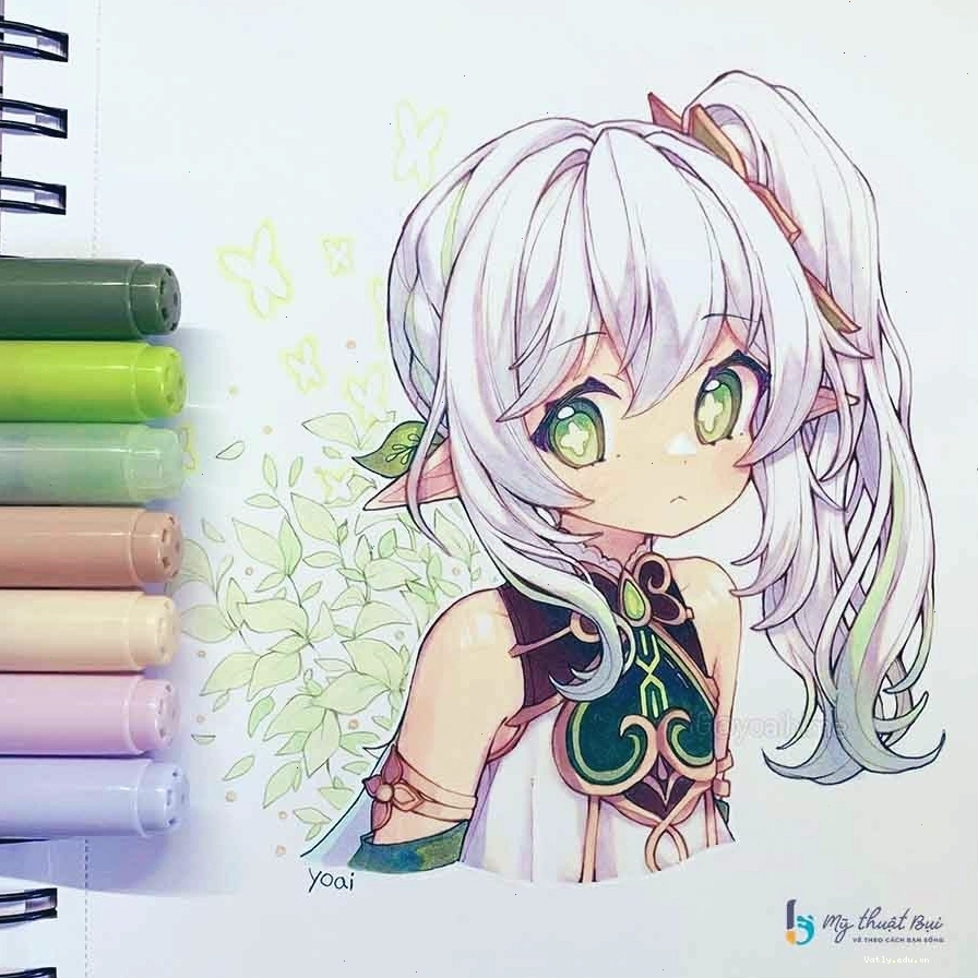 Ảnh minh họa nhân vật anime nữ với tỉ lệ cơ thể cân đối