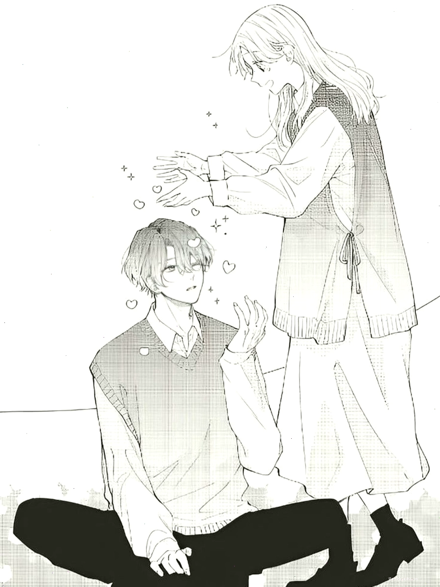Ảnh trắng đen anime couple với không khí lãng mạn