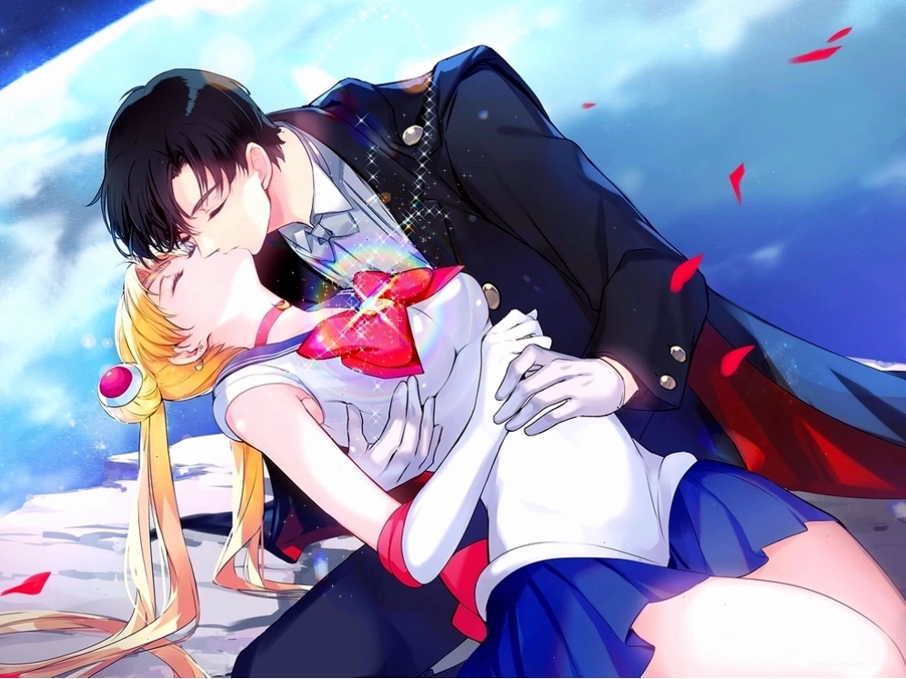 Anime hôn môi ngọt ngào
