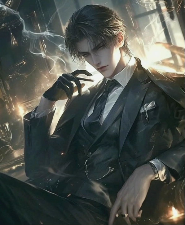Anime nam tổng tài với ánh mắt đầy quyền lực