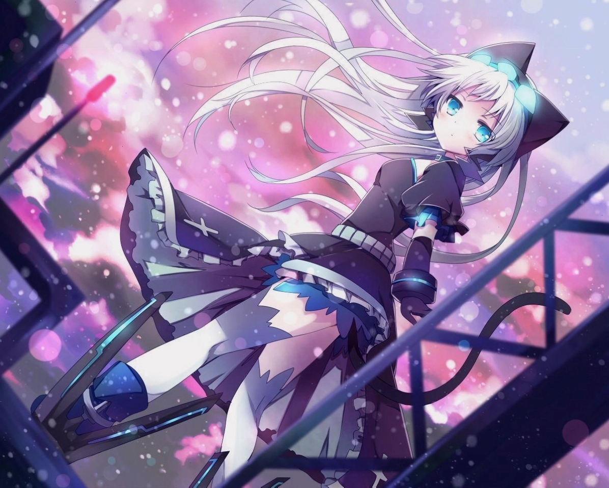 Anime Neko Girl Wallpaper dễ thương