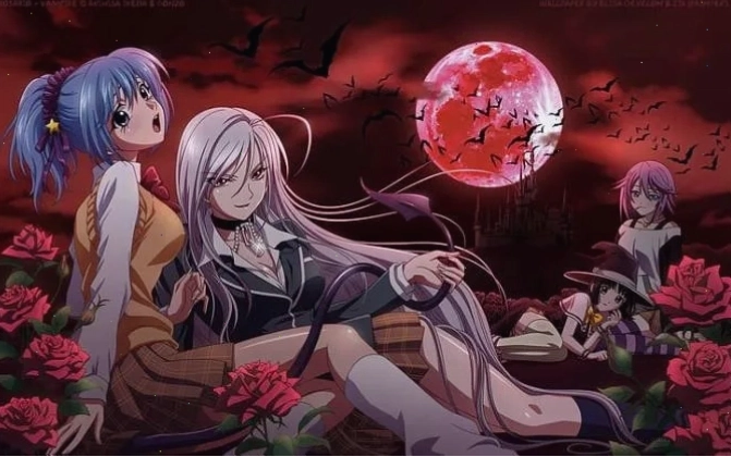 Anime Rosario to Vampire với hình ảnh nữ sinh ma cà rồng
