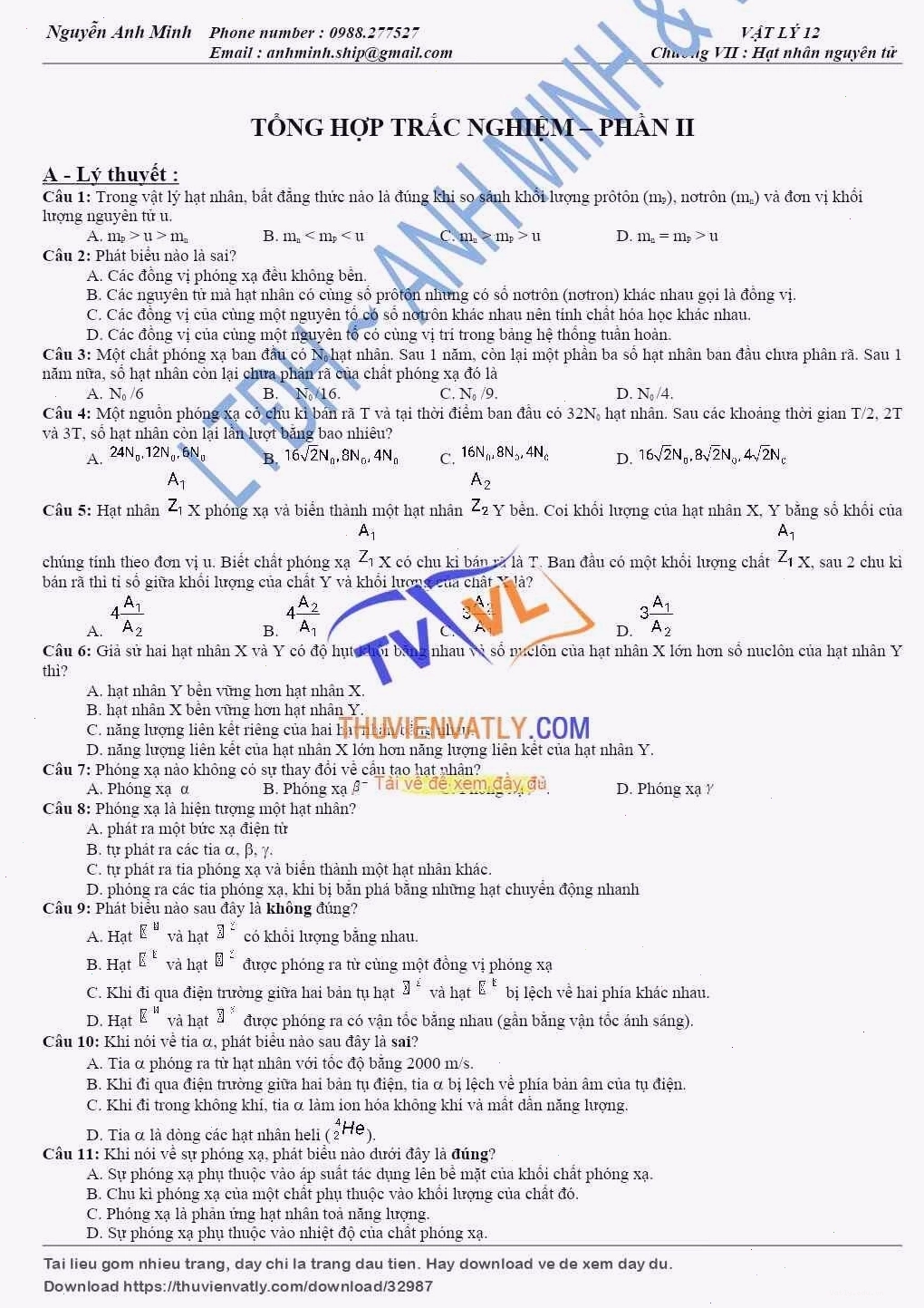 Biểu diễn một phản ứng hạt nhân với các hạt tham gia và sản phẩm