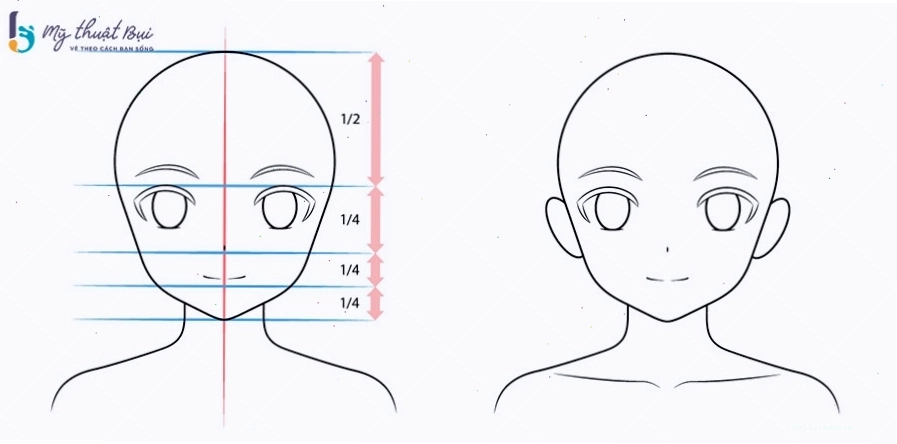 Cách vẽ mắt và lông mày cho nhân vật anime