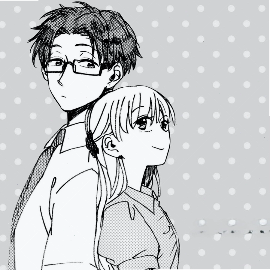 Cặp đôi anime đen trắng phong cách ngầu, thể hiện sự cá tính