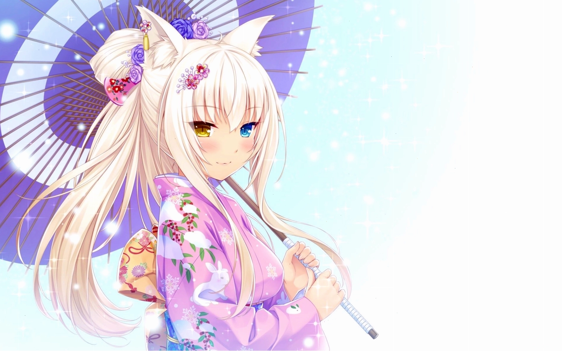 Catgirl Background. Catgirl Wallpaper
