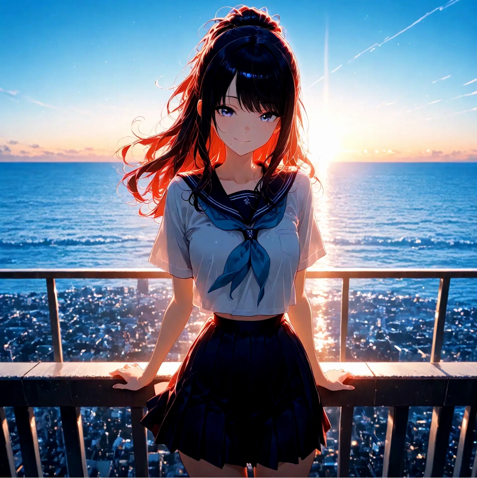 Cô gái anime với phong cách vẽ độc đáo