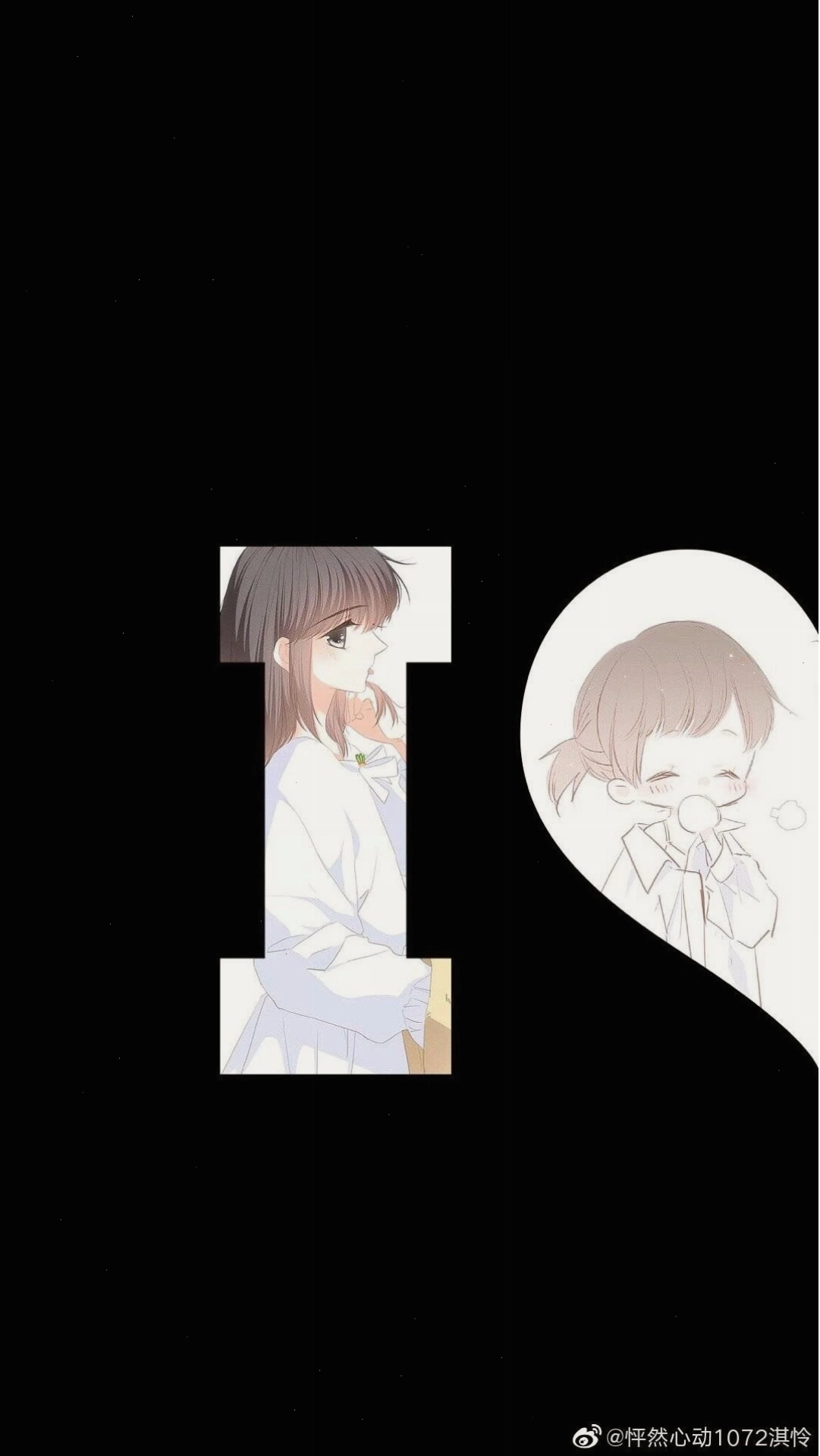 Đôi avatar cặp anime rời dễ thương và lãng mạn