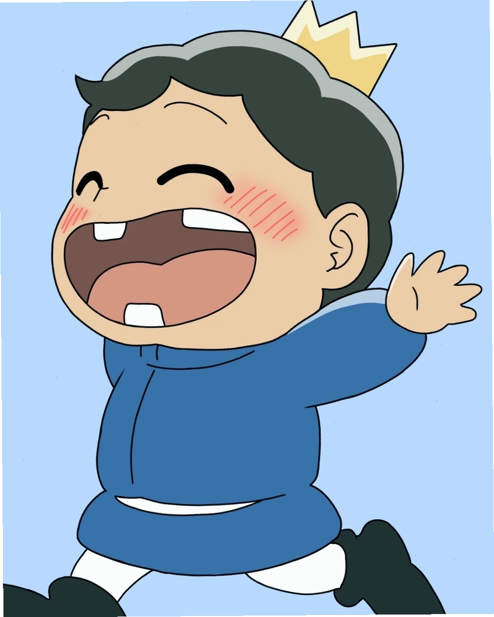 Em bé anime đang vui đùa với đồ chơi, tạo hình ngộ nghĩnh