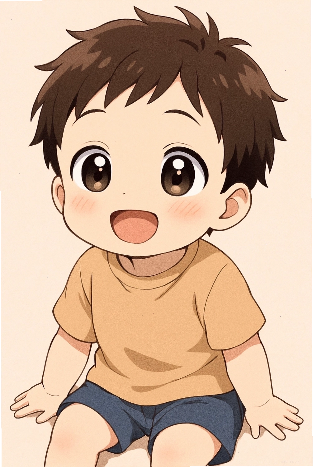Em bé trong thế giới anime với nét vẽ siêu dễ thương và cuốn hút