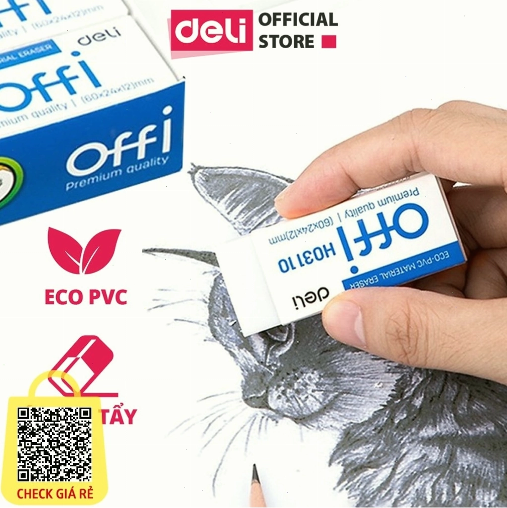 Gôm tẩy sạch sẽ giúp đảm bảo tính chính xác của các phép tính