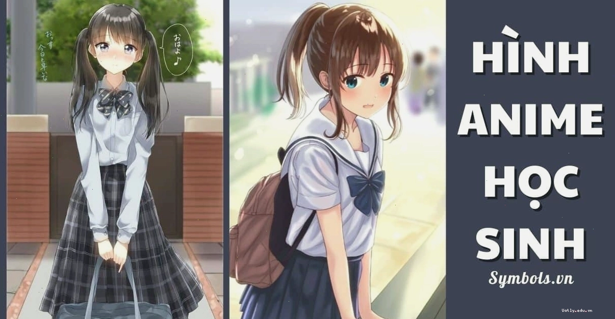 Hình ảnh anime chibi học sinh đáng yêu