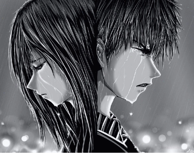 Hình ảnh anime nữ khóc sau khi chia tay, đau khổ trong tình yêu