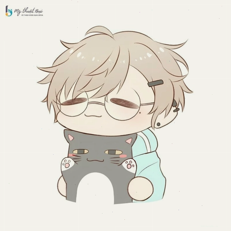 Hình ảnh Chibi nam và nữ với màu sắc tươi tắn