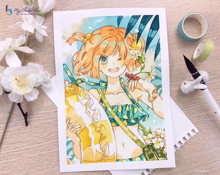 Hình ảnh minh họa việc học vẽ anime qua các khóa học online