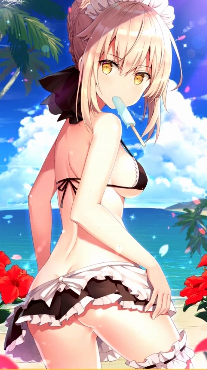 Hình nền anime gái mặc bikini gợi cảm