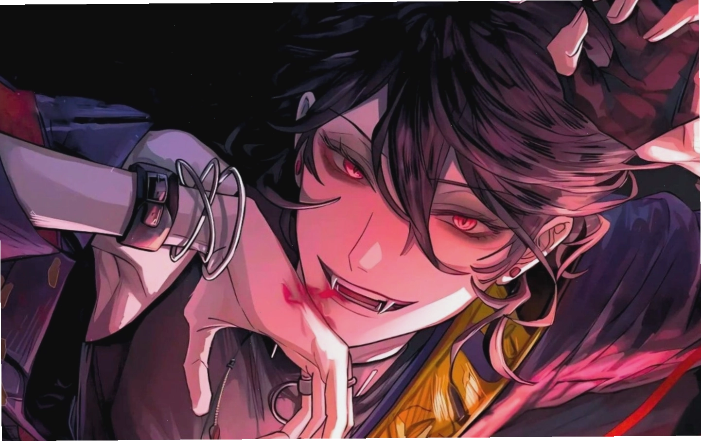 Hình nền anime với nhân vật phản diện bí ẩn