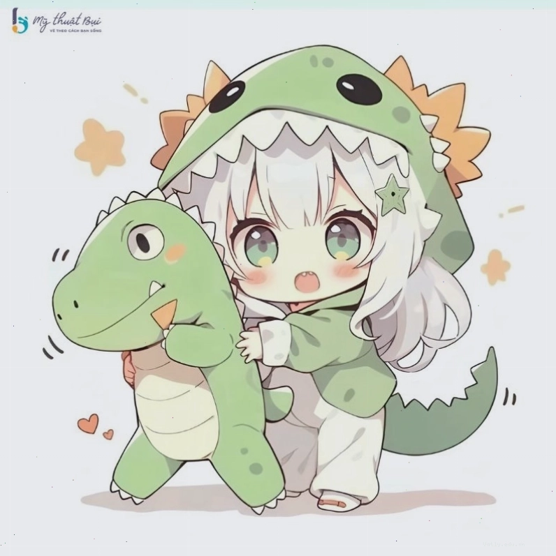 Hình nền điện thoại anime nữ cute chibi